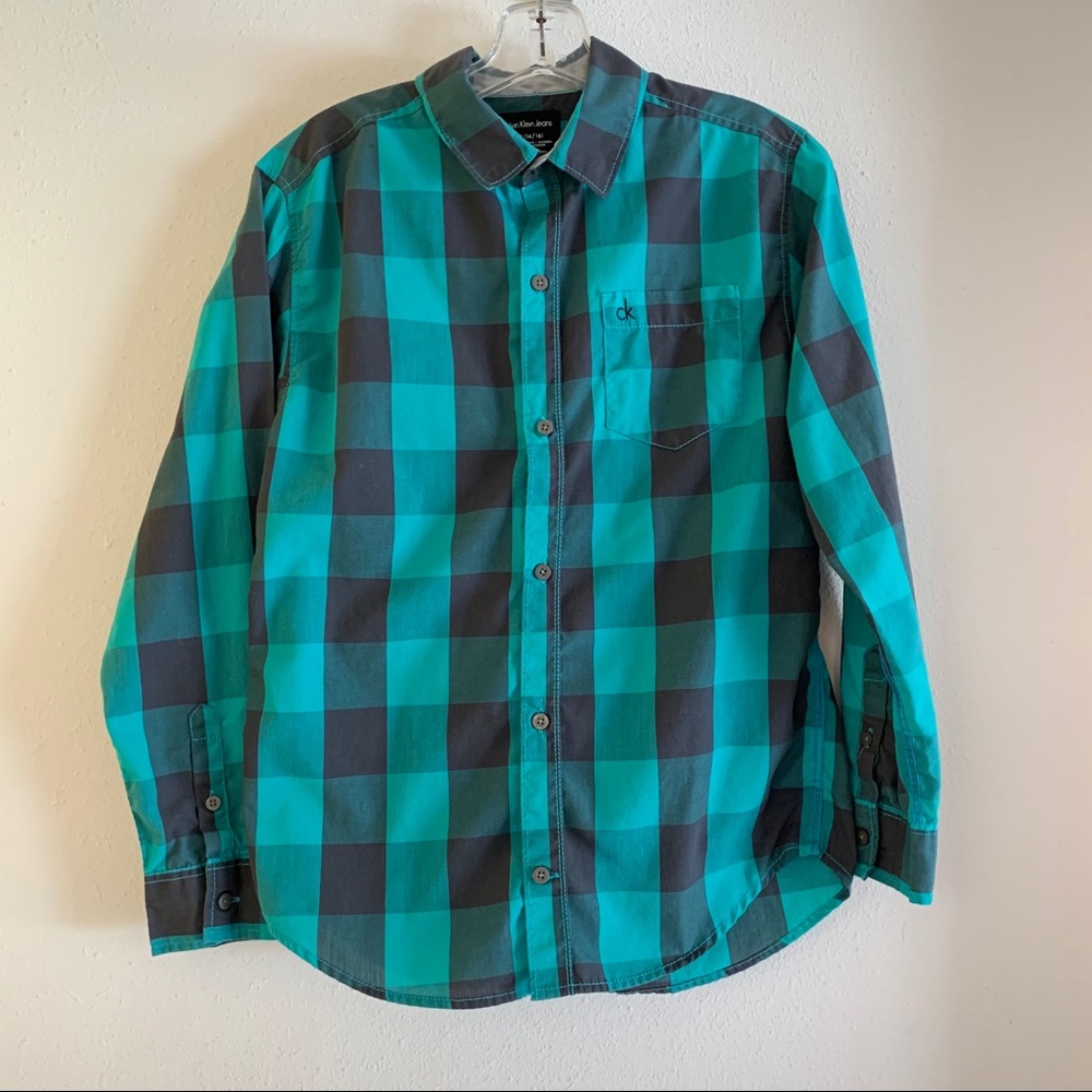 Calvin Klein Jeans button-up shirt. Lg 14/16